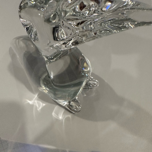 KONSTGLAS RONNEBY SWEDEN Glass Pelican Paperweight Figure Art Glass SIGNED - Picture 3 of 7